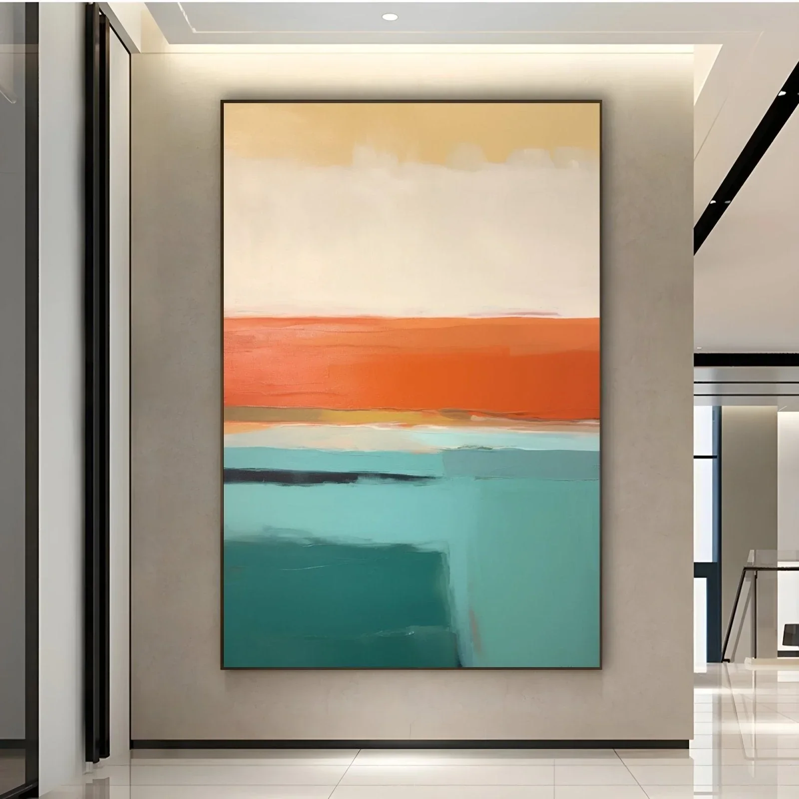 Simili - Arancione Paesaggio Astratto